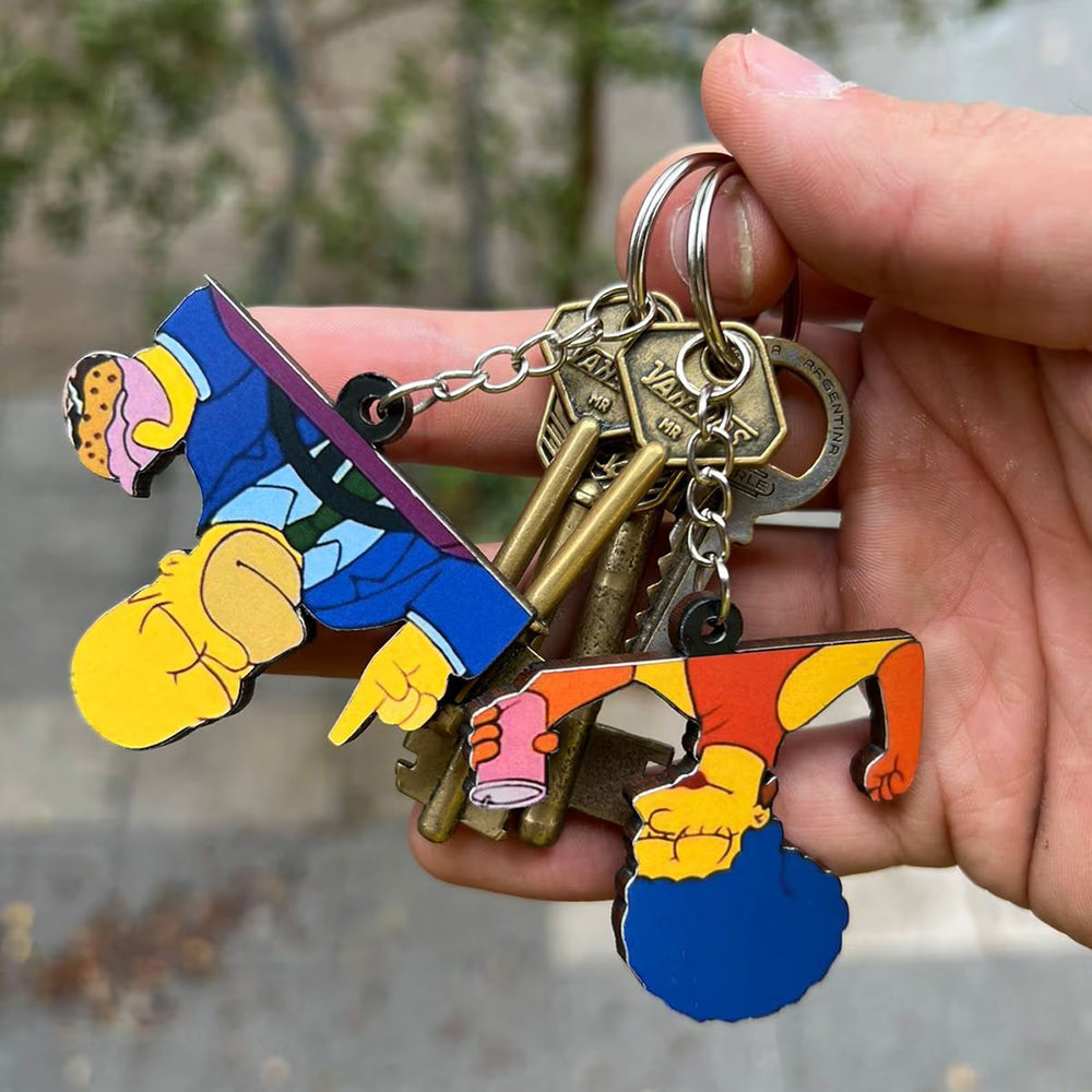 Conjunto de chaveiros de casal - Night Simpsons (2pc)