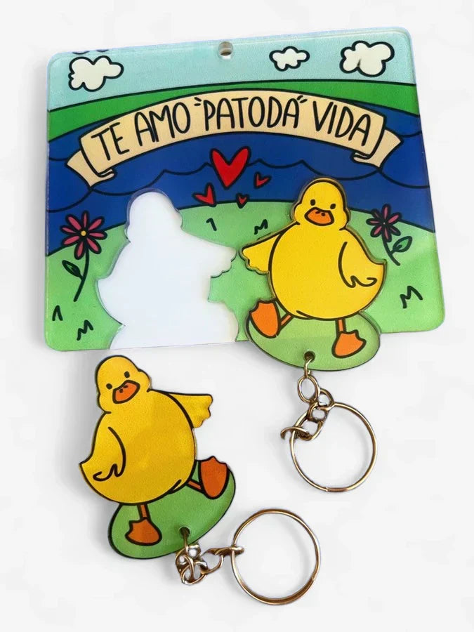 Conjunto de chaveiros de casal