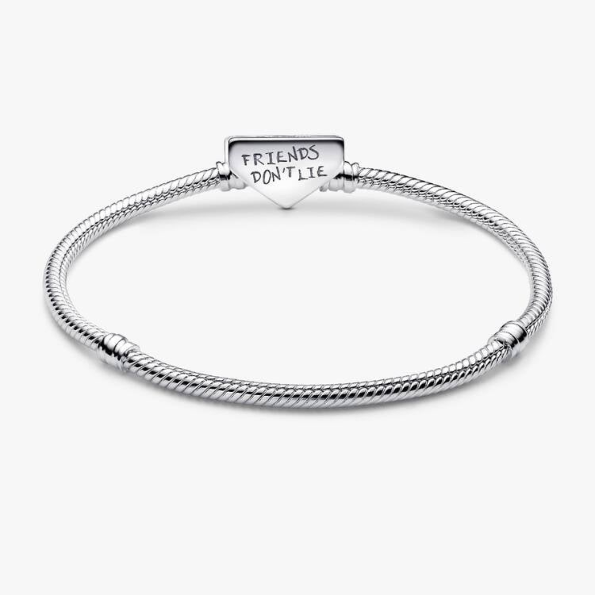 Kit Pulseira Stranger Things Friends Don't Lie + 6 Berloques Banhados em Prata