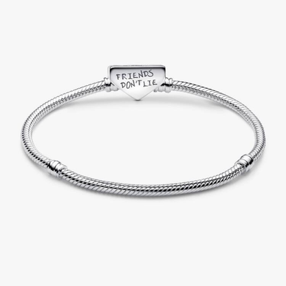 Kit Pulseira Stranger Things Friends Don't Lie + 6 Berloques Banhados em Prata