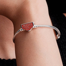 Kit Pulseira Stranger Things Friends Don't Lie + 6 Berloques Banhados em Prata