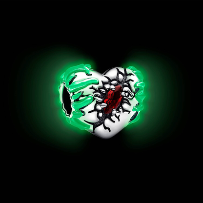 Hole Heart Charm (glow-in-the-dark)