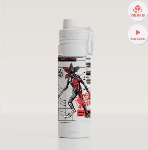 Garrafa Térmica Fresh - Stranger Things - Anatomia do Demogorgon