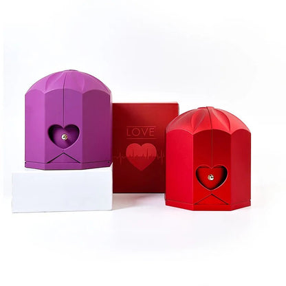 Caixa Puro Amor com Rosa Eterna (Somente Caixa)