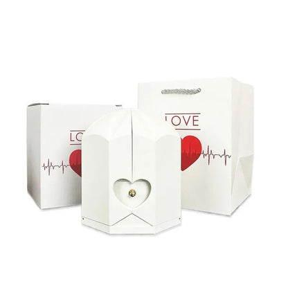 Caixa com Rosa Eterna & Colar Gota Personalizado - Para Minha Mãe