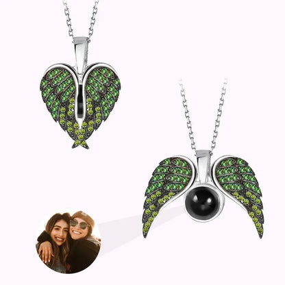 Colar Asas de Anjo | Personalizado com Foto